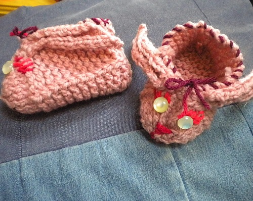 Knitting baby Slippers Pattern 3