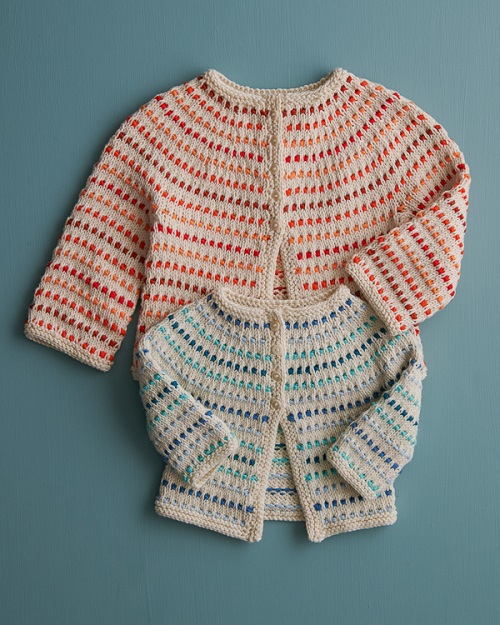Knitting baby cardigan 3