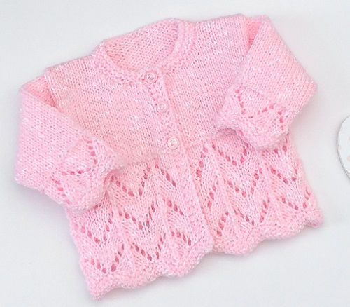 Knitting baby cardigan free pattern 3