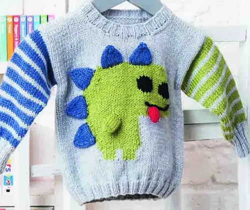 Knitted Dinosaur Sweater Patterns 2