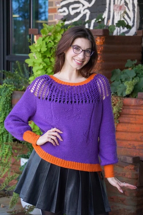 knitted Halloween Sweater 1