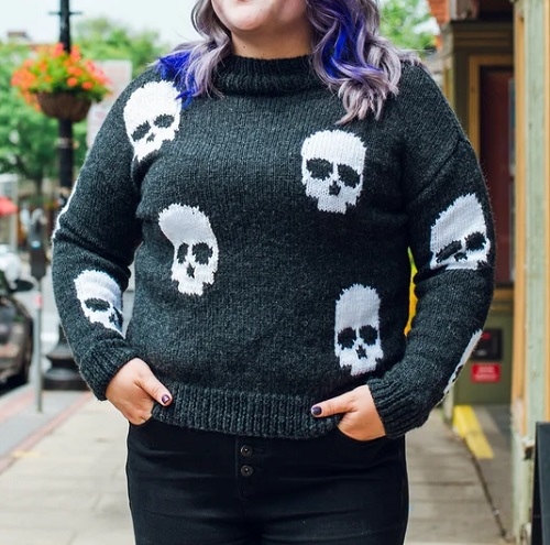 knitted Halloween Sweater 3