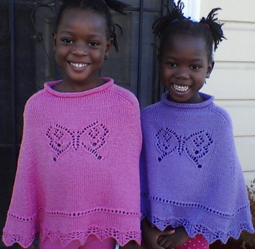 Knitted Poncho free Pattern 2