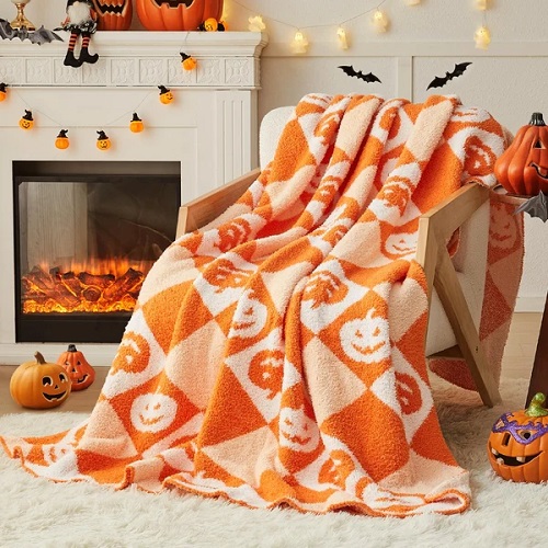 Knitted Halloween Blanket 2