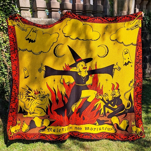 Knitted Halloween Blanket 3