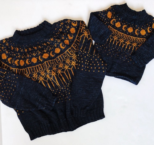 knitting Astraeus Moonbeam Sweater 1
