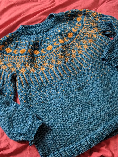 knitting Astraeus Moonbeam pattern
