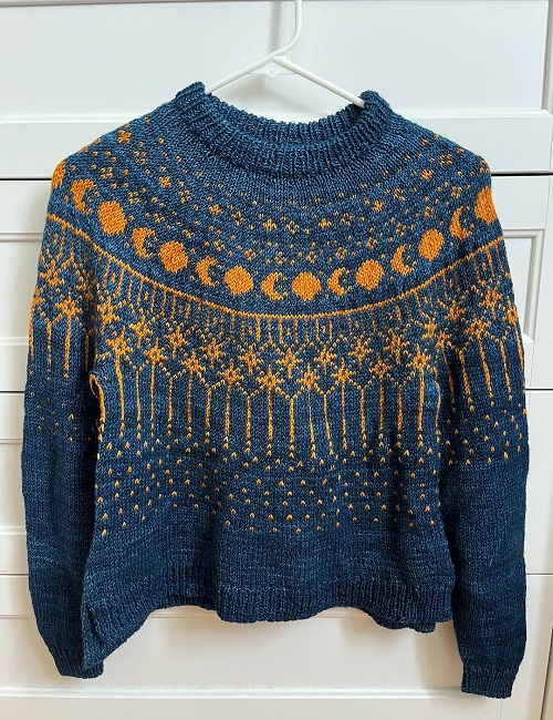 knitting Astraeus Moonbeam pattern 2