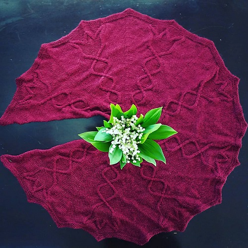Knitting shawl free pattern
