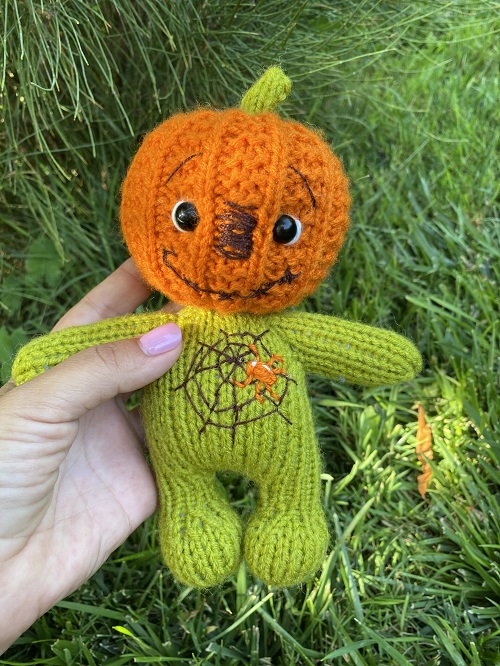 Knitting Pumpkin Head Doll Patterns 3