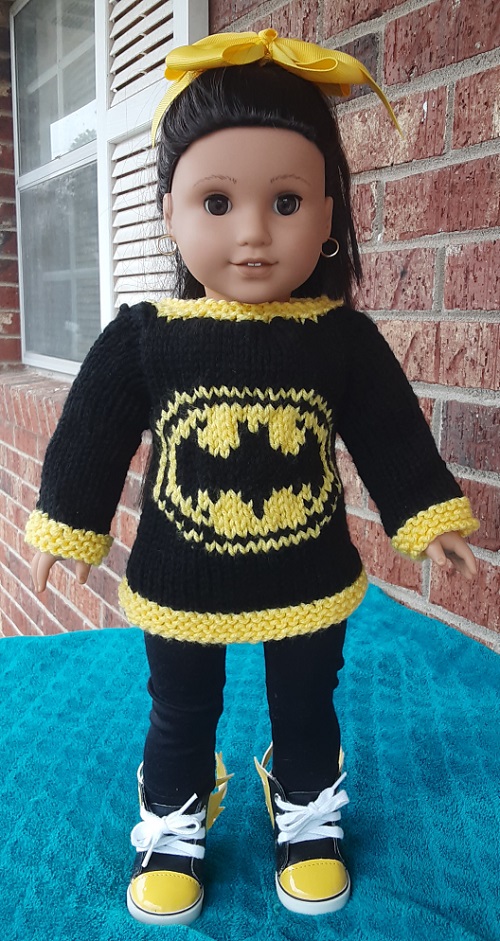 Knitting Batman toy Pattern 2