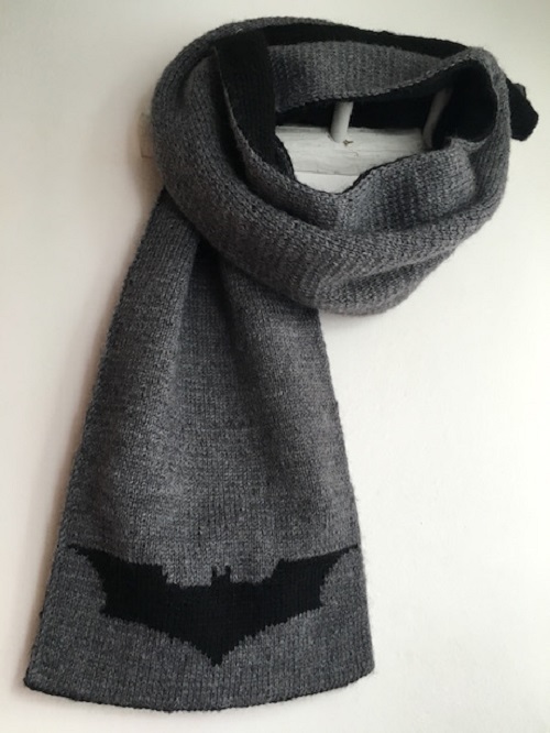 Knitting Batman scarf Pattern