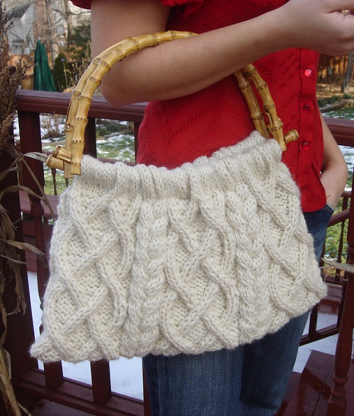 Knitting Cable Bag 2
