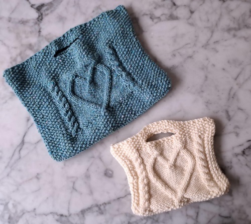 Knitting Cable Bag free pattern 4