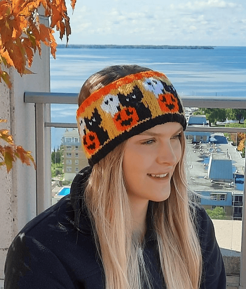 Knitting Halloween Headband 2