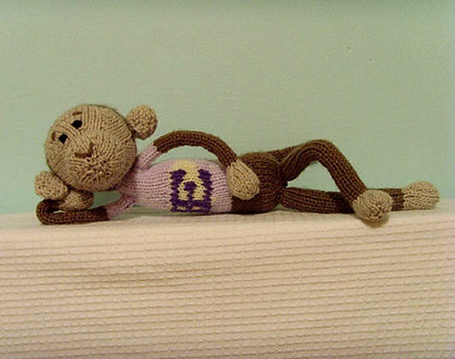 Knitting Monkey Toy Pattern 4