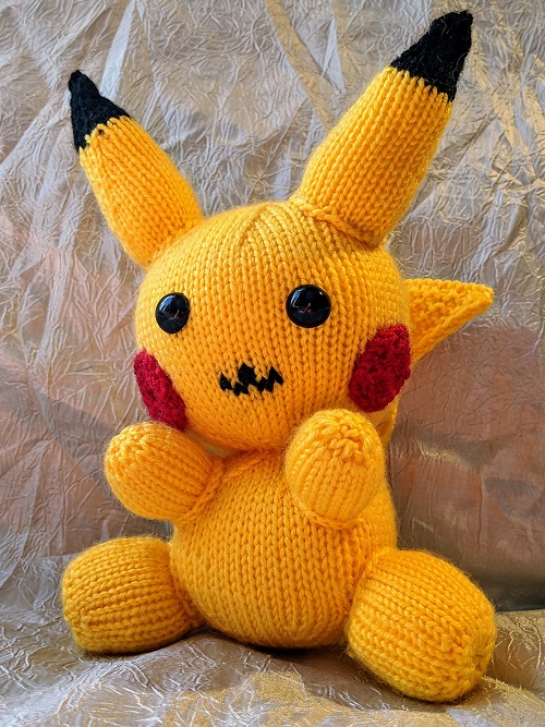 Knitting Pikachu Pattern 1