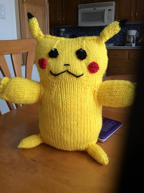 Knitting Pikachu Pattern 3