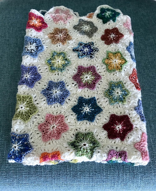 Knitted lace Blanket Free Pattern 3