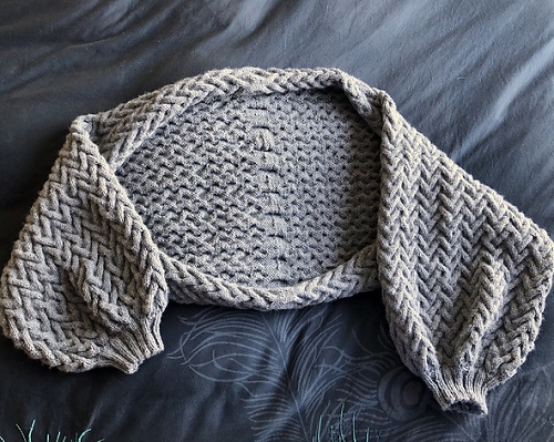 Easy One Piece Shrug Knitting Patterns 1