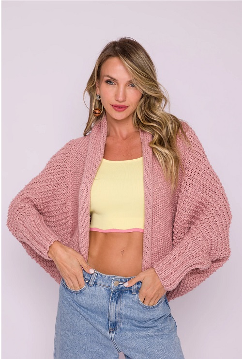 women ruffle Shrug Knitting Patterns 2