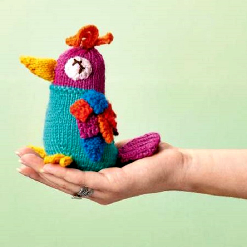 Knitted bird pattern 2