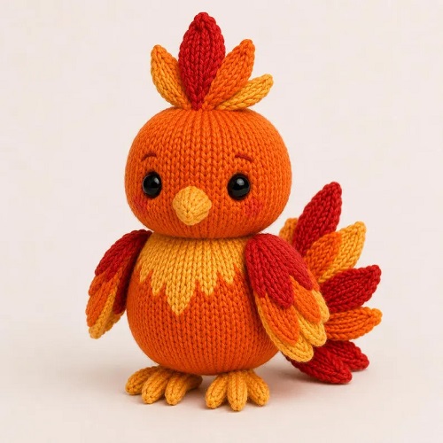Knitted Phoenix Pattern 3