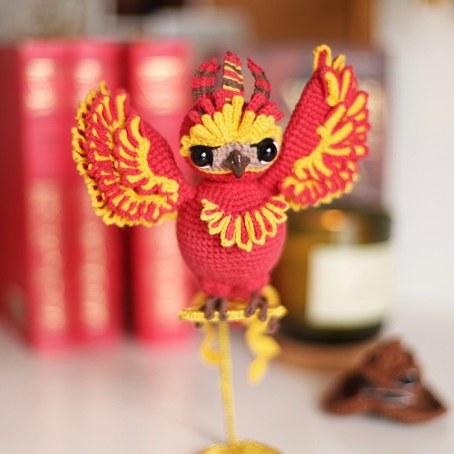 Knitted bird Pattern 2