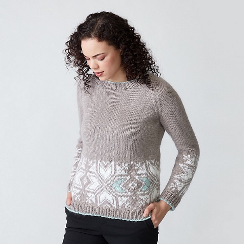 Knitted Snowflake sweater for christmas 4