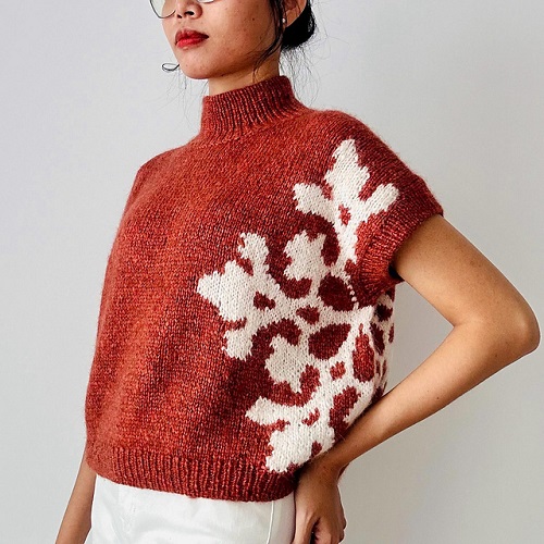 Knitted sweater pattern 2