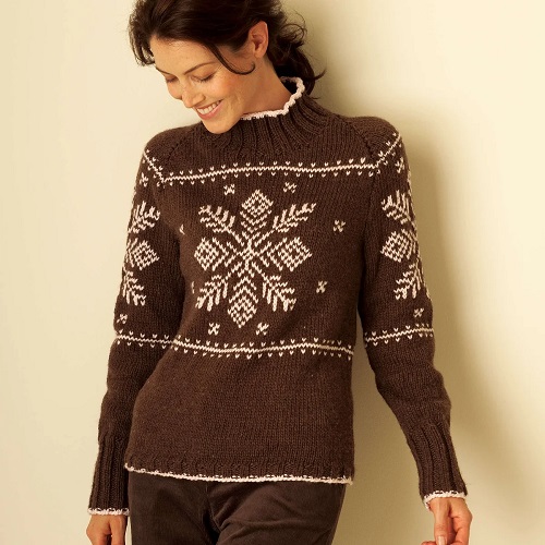 Knitted christmas sweater pattern 2 