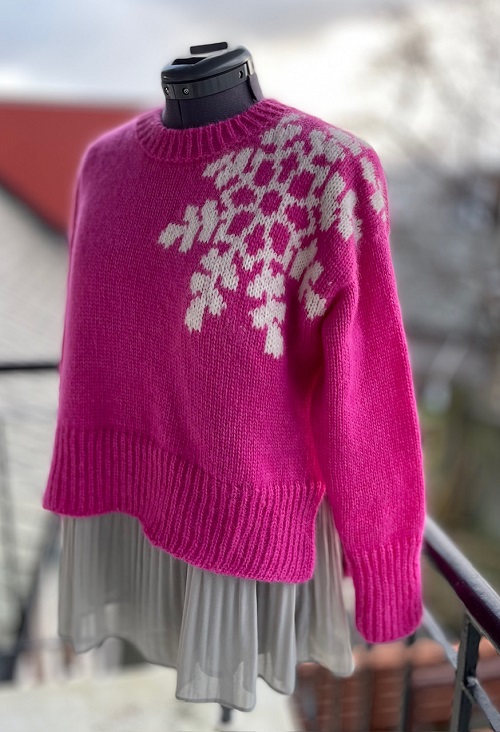 Knitted sweater pattern