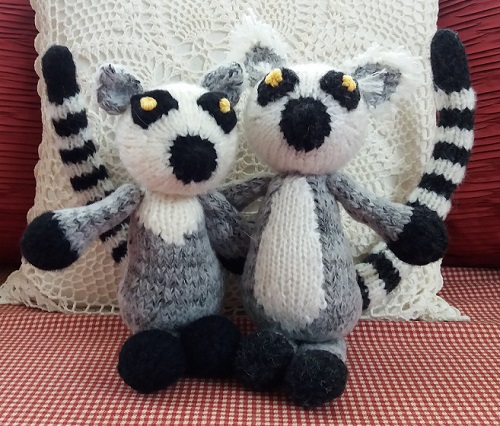 Knitted lemurs free patterns 3