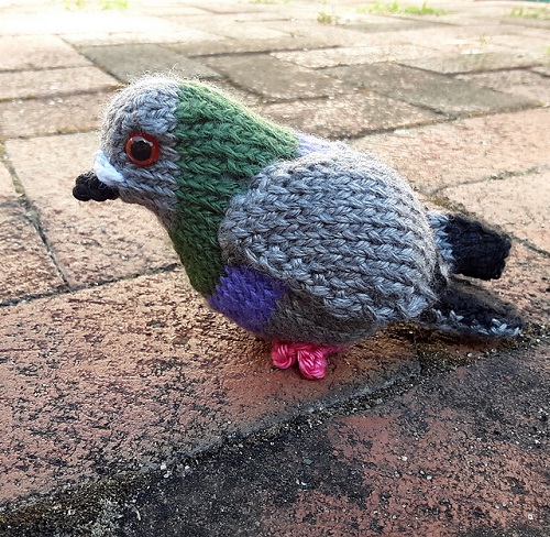 Knitted pigeon free pattern 3