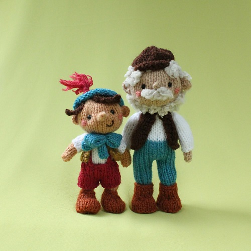 Knitted pinocchio Pattern 2