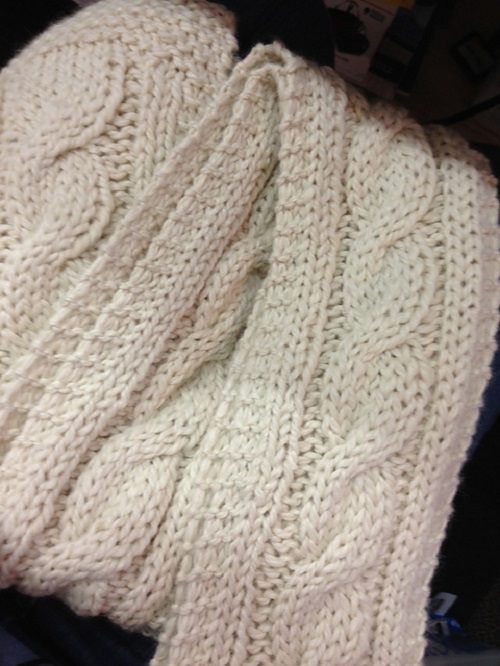 Knitting festive Scarf pattern 4