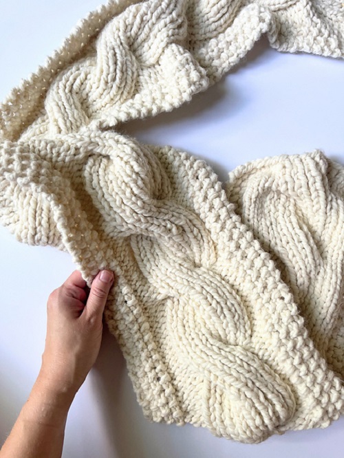 Knitting festive Scarf pattern 5