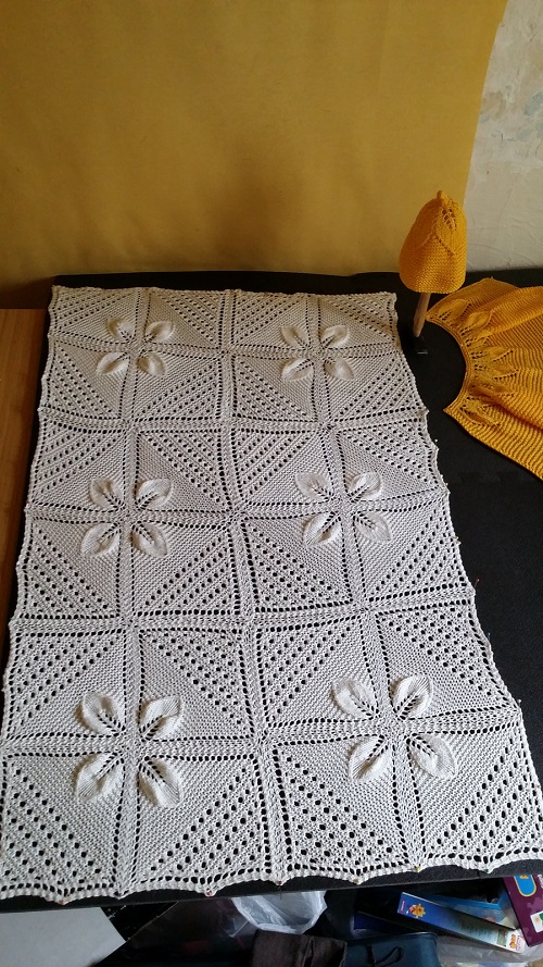 knitting chunky Blanket Pattern