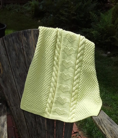 knitting Swollen Baby Blanket Pattern 1