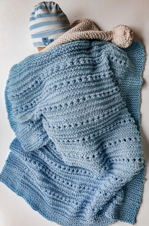 knitting Swollen Baby Blanket Pattern 3