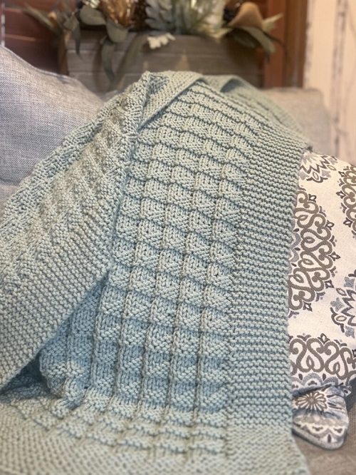 knitting Swollen Baby Blanket Pattern 4