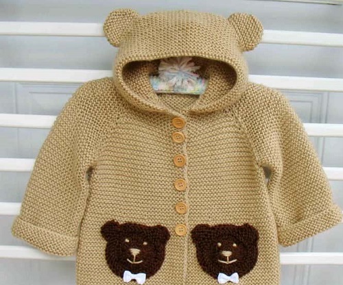 Knitting baby sweater pattern 4