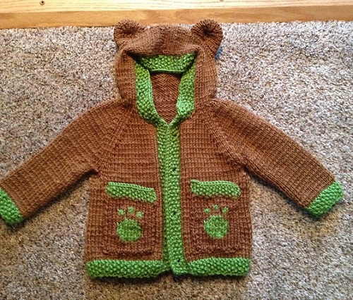 Knitting baby sweater pattern