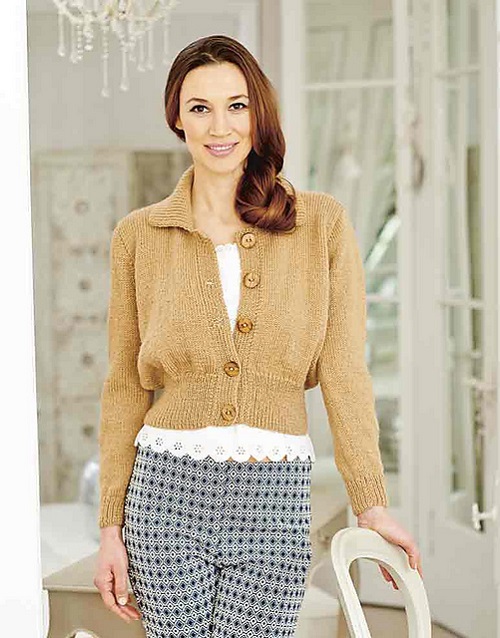 knitting lapel cardigan 2