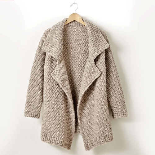 knitting lapel cardigan 3