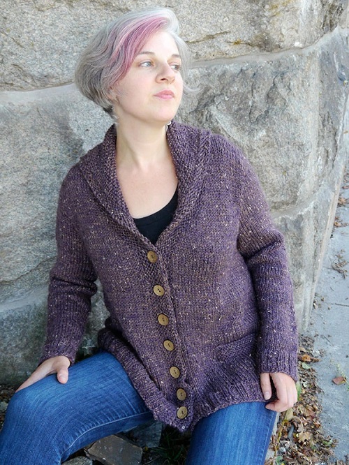 knitting collar cardigan pattern 3