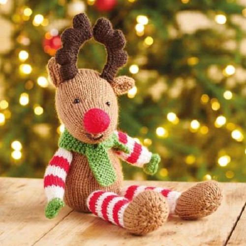 Knitting Reindeer Pattern 3