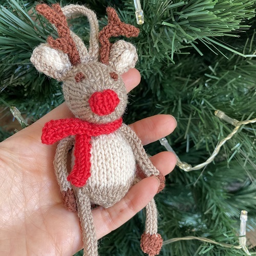 Knitting Reindeer dress Pattern 4