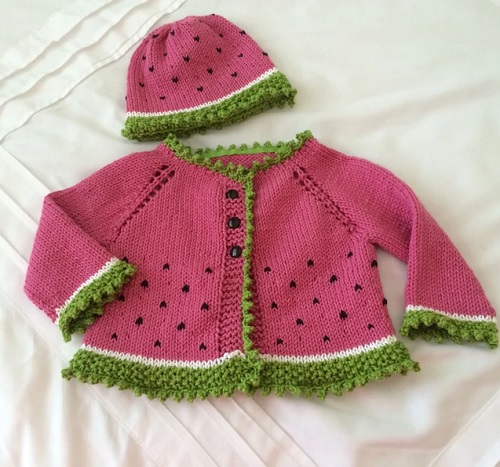 Knitting Baby Cardigan Pattern 2