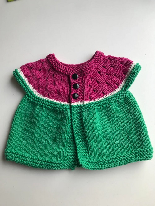 Knitting Baby Cardigan Pattern 3